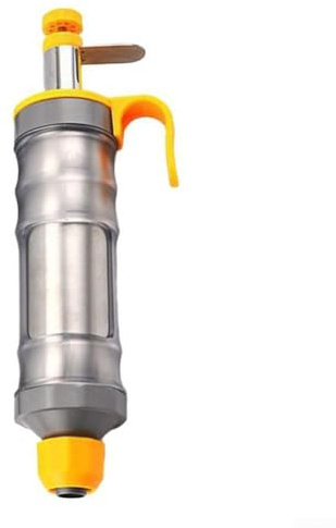 Kit di tubazioni per glassa, set di tubazioni in acciaio inossidabile con 6 ugelli, ugelli per tubazioni smerigliati portatili, set per casa e panetteria (giallo)