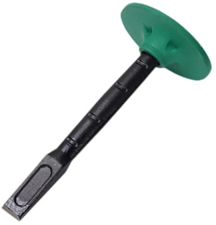 KESOTO Cincel de Mampostería de Acero con Alto Contenido de Carbono con Mango Ergonómico Y Protector de Mano, Adecuado para Trabajos de Demolición, Escultura, Longitud 15.5 Cm