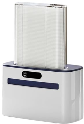 Qectial Dispenser per Filo Interdentale Intelligente, Contenitore per Filo Interdentale, Organizer per Bastoncini di Filo Interdentale, Porta Filo Interdental, blu scuro