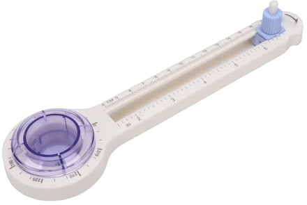 Smandy Coupe-cercle Réglable, Rotatif de 9,4 à 33 Cm, Coupe-Papier Violet Transparent pour Cartes Artisanales en Papier, Scrapbooking, Bricolage