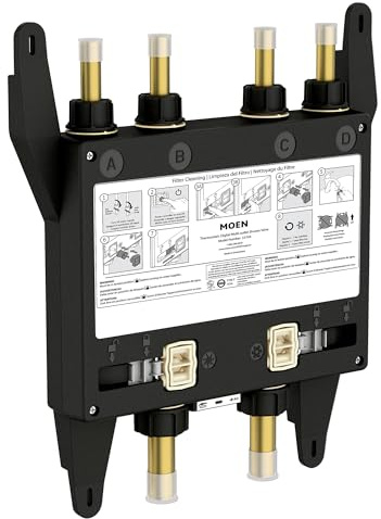 Moen Smart Shower 4-Outlet Digital Thermostatic Shower Valve with 3/4 Connections, S3104
