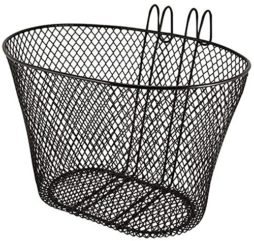 OUTLETISSIMO® Cestino da Bici Bicicletta Universale in Metallo a Rete antiruggine per Uomo Donna Bambini