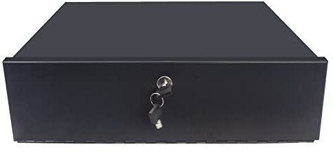 Heavy Duty 16 Gauge Steel DVR Lock Box（BK 21 X 21 X 8）Smart Security Club With Fan, Server Cabinet Network Enclosure Locks ThePoEstore