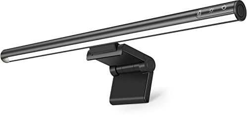 SIMDAO Computer Monitor Lamp, 45cm E-Reading LED Work Lamp, Auto Dimming, 3 Color Modes, Touch Control, Adjustment Monitor Light Bar, Eye-Friendly, Space Saving for Home and Office