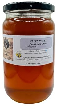 Miel Grec de Caroubiers - Qualité Supérieure - Poids net - 1000g (1000 grammes)