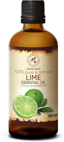Aceite Esencial de Lima 100ml - Citrus Aurantifolia - Aceites de Aromaterapia - Aceites Esenciales para Cuidado Cuerpo - Difusor Aromático - Lámpara de Aroma - Relajación - Calmante