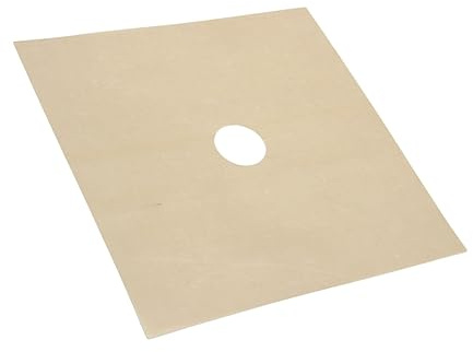 Homoyoyo Gasherd-schutzfolie für Gasherd 4 Stück Ofen-einlageblätter Antihaftbeschichtet Farbe Beige