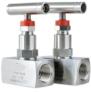 1 Stück 1/4 Zoll 3/8 Zoll 1/2 Zoll NPT Innengewinde Hochdruck-Edelstahl 304 Stop Nadeltyp Absperrventil J13-320P Kran-Durchflusskontrolle(Size:3/8,Color:NPT)