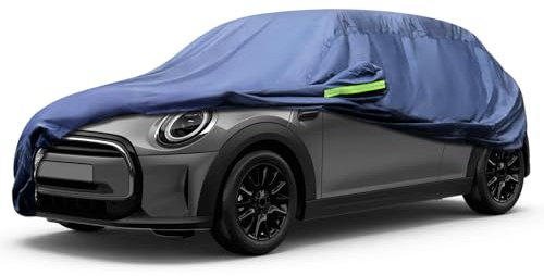 Svnqney Autoabdeckplane 10 Schichten Vollgarage Autoabdeckung Vollgarage Staubdicht Wasserdicht Autohülle Autoplane Car Cover für Mini cooper5 2000-2022