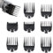 8 Stück Clipper Aufsätze,Aufsätze Clipper für Wahl Haarschneidemaschine Magic Clip Trimmer Rasierer，Haar Clipper Guide Limit Kamm Set 1,5mm Bis 25mm Haarschneider Aufsatz (Schwarz)
