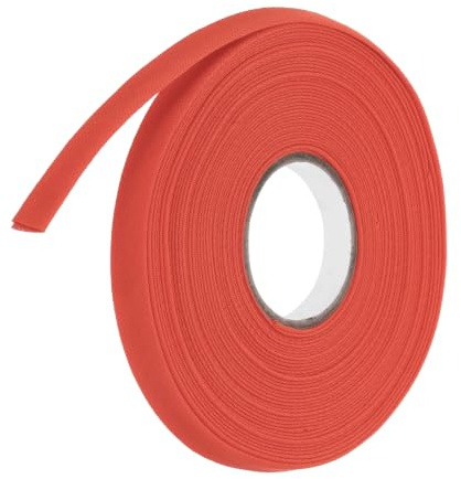 QUARKZMAN 9 meter snedband bomull röd, 1 cm kantband för sömnad, tygband för gör-det-själv-projekt, stickning, sömnad