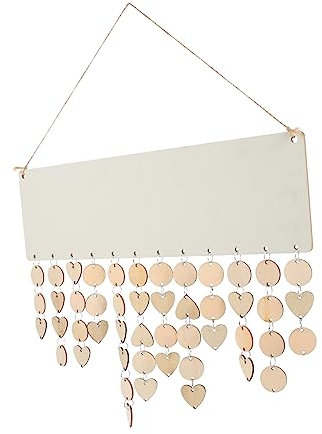 MUCKLILY Holzkalender Geburtstagskalender Erinnerungstafel Wand Zum Selbermachen Mit Holzscheiben Für Familienfeiertage Und Jahrestage