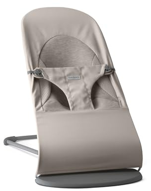 BabyBjörn Bouncer Balance Soft, gewebt/Jersey, Tri-Fabric, Sandgrau