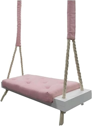 Altalena Sospesa in Legno, Giardino Esterno Regolabile in Altezza, Soffitto Sospeso, Balcone Interno, Gioco Altalena per Bambini