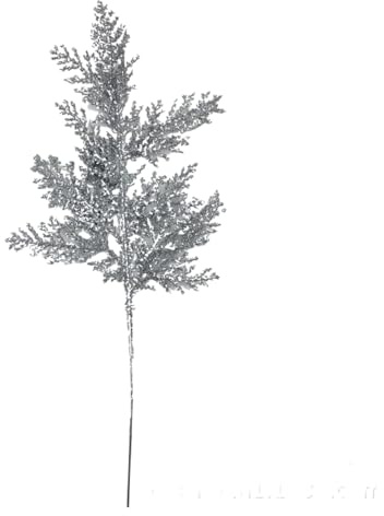 Vayliro 5 Stück Künstliche Weihnachtszweige Glitzer Deko Zweige Weihnachten Kunstpflanzen Tannenzweige Trockenblumen für Weihnachtsbaum Kranz Tischdeko Geschenkbox DIY Dekoration 27x13cm,Silber