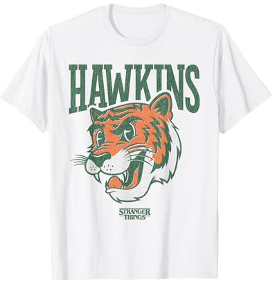 Stranger Things Hawkins High Tiger Mascot T-Shirt