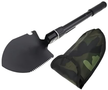 1 Pelle d'ingénieur, Pelle Militaire, Pelle Militaire Pliante multifonctionnelle for l'extérieur, véhicule, Camping, pêche, pioche