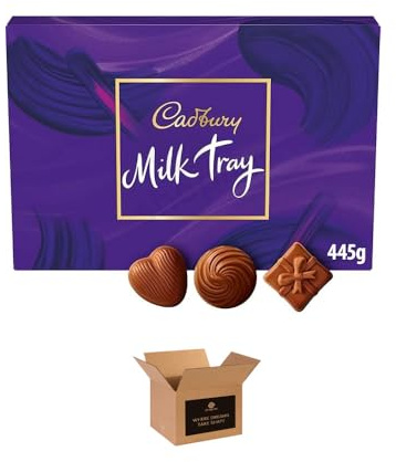 Milk Tray Chocolate Box – Luxury Assorted Milk Chocolates Gift Set for Birthdays, Christmas, Anniversaries, Valentine’s, Thank You Gifts & Special Occasions | Classic 445g (Pack 1)