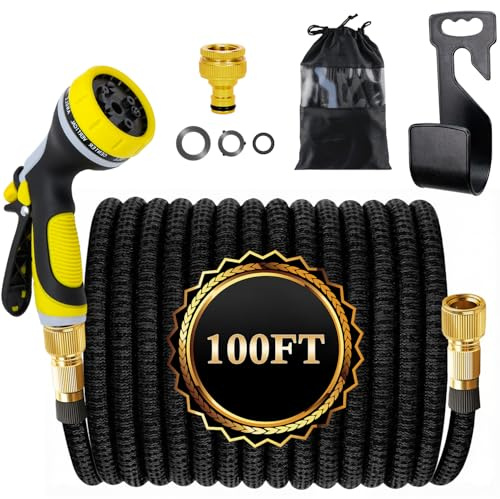 100FT Expandable Garden Hose Pipe, Garden Hose Connector(100FT/30 Meters)