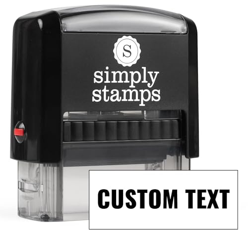 Custom Text Office Stamp | 4 Different Sizes | 20 Designs | Multiple Color Options | Up to 3 Lines of Text | Perfect for Quick Validation of Office Documents (Custom Text, Medium)