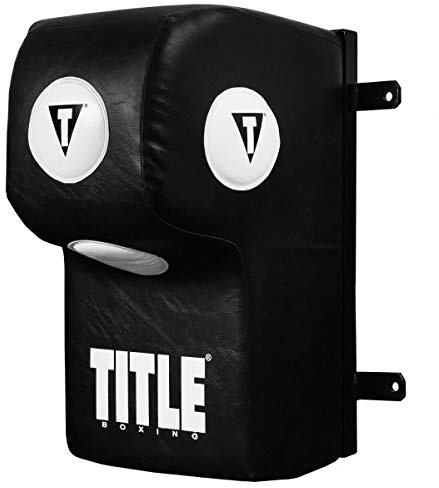 TITLE Boxing Wall Mount Menace Training Bag - Uppercut Bag, Angle Punching Bag