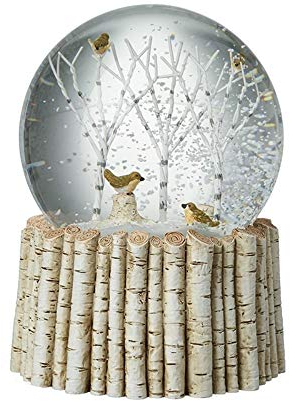 Heaven Sends Winter-Schneekugel/Kuppel/Wasserkugel-Dekoration – Wintervögel – Glas, Winterstil