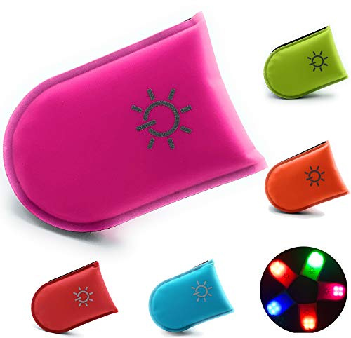 ELANOX LED Clip für hohe Sichtbarkeit bei Allen Outdoor Aktivitäten sowie für Kindersicherheit Rucksack, Sportbeutel, Fahrrad Kleidung