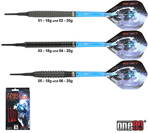 ONE80 Night Hunter 90% Tungsten Softdarts 01-18g