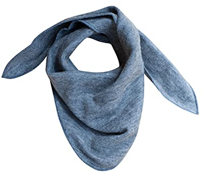 Lilano, Baby Dreieckstuch Uni, 70% Wolle (kbT), 30% Seide, 210 gr./m² (Grau)