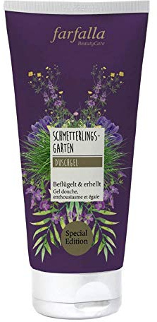 farfalla Duschgel Schmetterlingsgarten | fröhlich-blumig | 200 ml | Reinigt mild mit pflanzlichen Tensiden | vegan & dermatologisch getestet | 100% zertifizierte Naturkosmetik