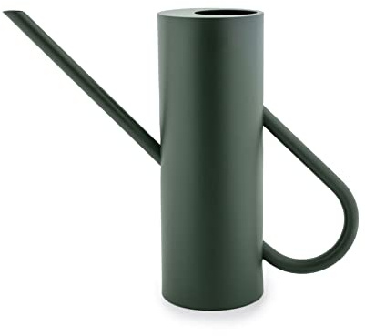 Stelton Bloom Blumengießkanne 2L, für Zimmerpflanzen. Giesskanne mit langem Ausgießer, pulverbeschichtet mit matter Oberfläche. Standfest durch eine gerillte Silikonmatte am Boden. Farbe: Grün