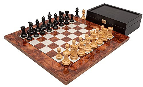 The Highgrove Briarwood und Black Luxury Chess Set