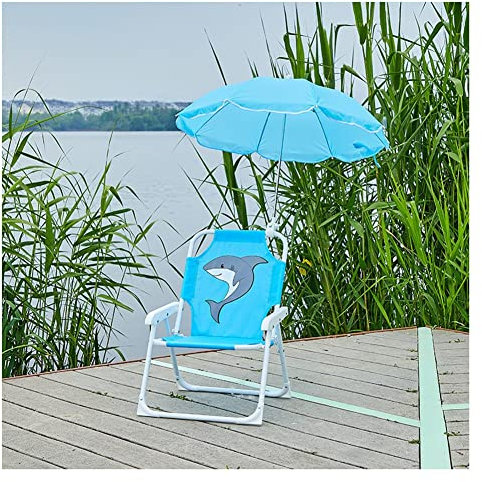 Kinder-campingstuhl Outdoor Kids Beach Stuhl Campingstuhl, Tragbarer Klappstuhl Multifunktionaler Sitz Mit Sonnenschutzschirm