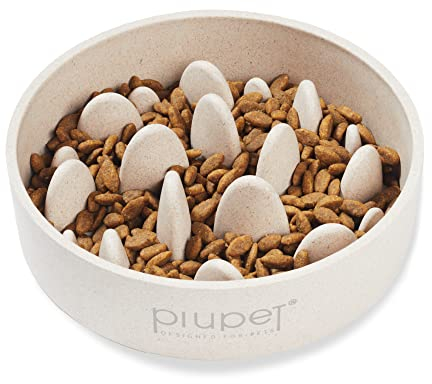 PiuPet® Antischlingnapf Hunde I 1,4L I Spülmaschinenfest | Schlingnapf Hunde groß I Anti Schling Napf Hund | Slow Feeder Hundenapf | Futternapf Hund | Dog Bowl