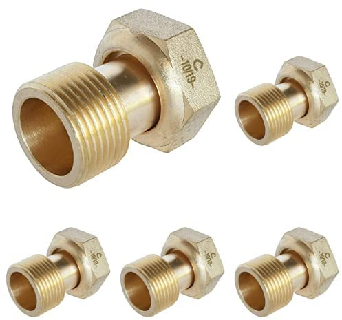 Raccord 2 pièces écrou 20/27 mâle 20/27, Paquet de 5