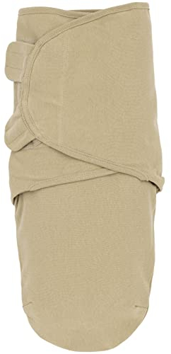 Meyco Baby Pucksack - 0-3 Monate - Pucktuch Swaddle für Neugeborene - 100 % weiche Baumwolle - Oeko Tex zertifiziert - weicher Schlafkomfort - atmungsaktiv & feuchtigkeitsabsorbierend - Uni - Sand