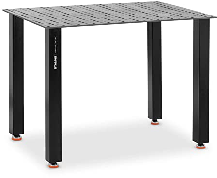 Stamos Welding Group SWG-TABLE12016ECO+ Schweißtisch 100 kg 120 x 80 cm Schweißtisch Lochplatte Lochtisch Schweißtisch höhenverstellbar