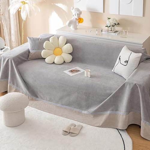 WYJHNLBEDC Hundedecke Wasserdicht Sofa/Couch überzug/überwurfdecke, Sofaschutz Hund/Katze Kratzschutz, wasserdichte Decke für Sofa 1/2/3 Sitzer L/U Form und Ecksofa (Grau, 200x230cm)