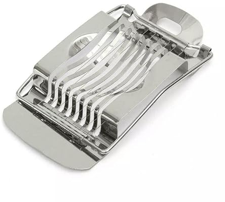 ONE BEST DEAL 1 x Egg Slicer for Hard Boiled Eggs | Heavy Duty Stainless Steel Egg Slicer Cutter, Section Chopper | Multipurpose Fast Divider for Soft Fruit Cutting