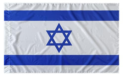 Drapeau d'Israël 150 x 90 cm - Drapeau israélien 90 x 150 cm (1 drapeau polyester)