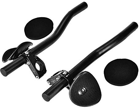 Cocoarm Manillar Aerodinámico de Aluminio para Bicicleta, Aerobar para Triatlón, Compatible con Bicicletas de Montaña y Carretera