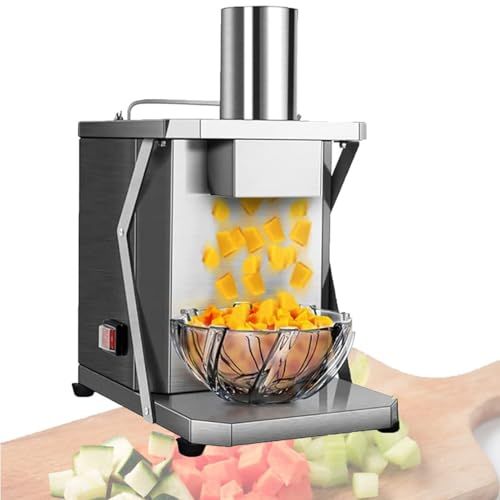 DSeenLeap 5 in 1 Tritatutto Elettrico per Verdure, affettatrice per Frutta, Tritatutto per Frutta, grattugia Professionale per Verdure con Lame da 6/8/10/12/15 mm, per la casa e L'Ufficio