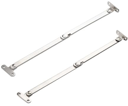 Alnicov 2 PCS Equipado con Soporte abatible, Soporte abatible, bisagra Plegable de Acero Laminado en frío, Adecuado para Puertas de Muebles y Puertas de gabinetes