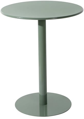 Runder Stehtisch in Thekenhöhe Esstisch hohe Metall-/Eisenplatte für den Außenbereich Bistrotisch Gartenmöbel Gartentisch platzsparender runder Kleiner Frühstückstisch in Thekenhöhe