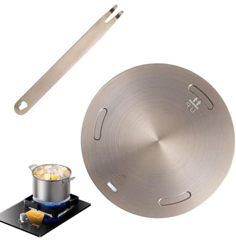 Induktionsdiffusor platta - induktionsadapterplatta, adapter induktionsspis | 430 rostfritt stål induktionsvärmare adapter simmerplatta - värmeinduktion diffusor platta, kokplatta värmediffusor