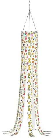 Bandera de Halloween con estampado de plátano, fresa y piña, con luz para patio, césped, jardín, árbol, decoración de fiesta, calcetín de viento