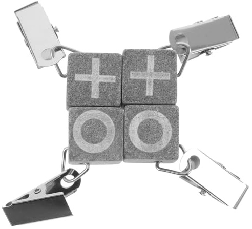 Amosfun Pinzas para Manteles de Mesa de Mármol y Acero Inoxidable 4 Piezas