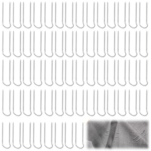 NECXON 100 Stück Moosnadeln, 23 mm Kranznadeln, U-Nadeln für Blumenhandwerk, Kranzherstellungszubehör, Floristikbedarf, Blumenarrangementzubehör für Floristik, Oasis-Schaum, Trauergestecke