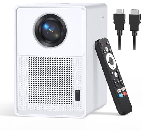QIAOLET 2025 Proiettore 4k【Netflix Ufficiale & Google TV & Dolby Audio】1200 ANSI Nativo 1080P, Smart Videoproiettore Correzione 6D & Auto Focus, WiFi 6 e Bluetooth Proiettore per Home Cinema/Outdoor