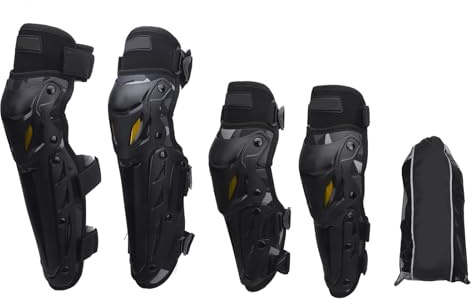 Protezione per Ginocchia e Stinchi per Moto, Ginocchiere Lunghe per Moto, Protezione Anticaduta per Parabrezza, Protezioni per Le Gambe, Armatura per Corse di Moto Cross